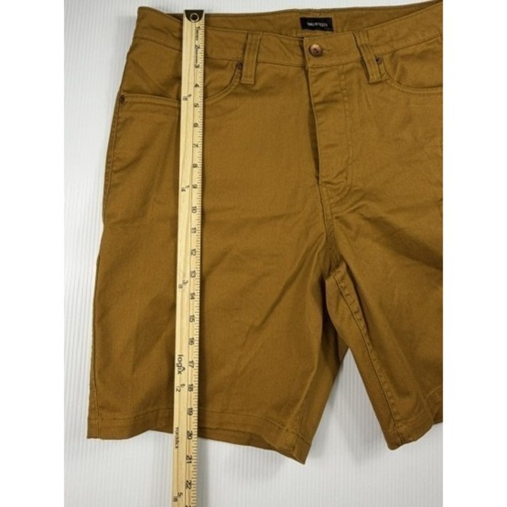Brixton Shorts Mens Carpenter Utility Stretch 33 Golden Brown Relaxed Workwear - Picture 15 of 16